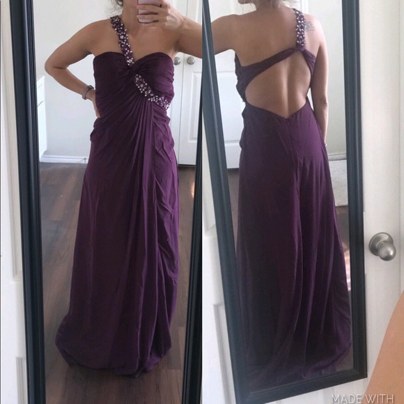 JJs House Dresses & Skirts - J.J.’s House purple formal gown w/ silver sequins